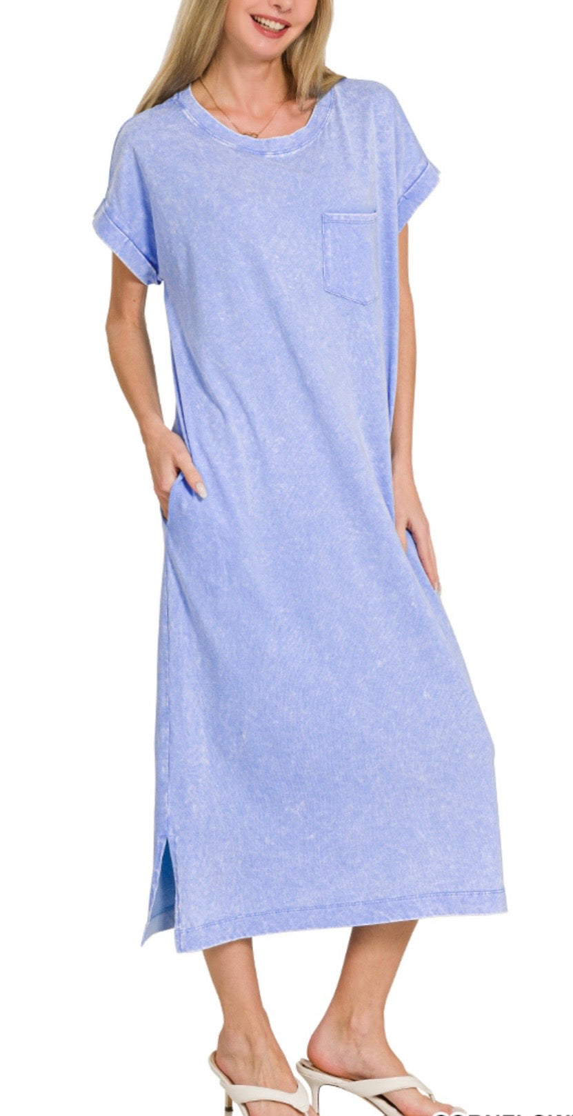 Acid Wash T-shirt Dress (2 colors) – The Threaded Cork
