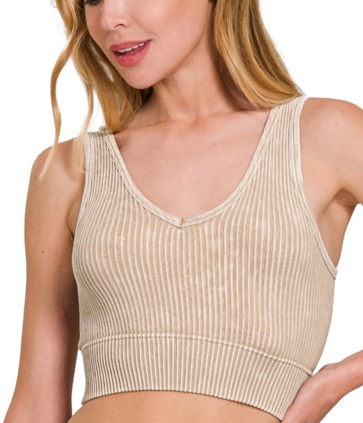Ribbed Bra Tank (4 colors)
