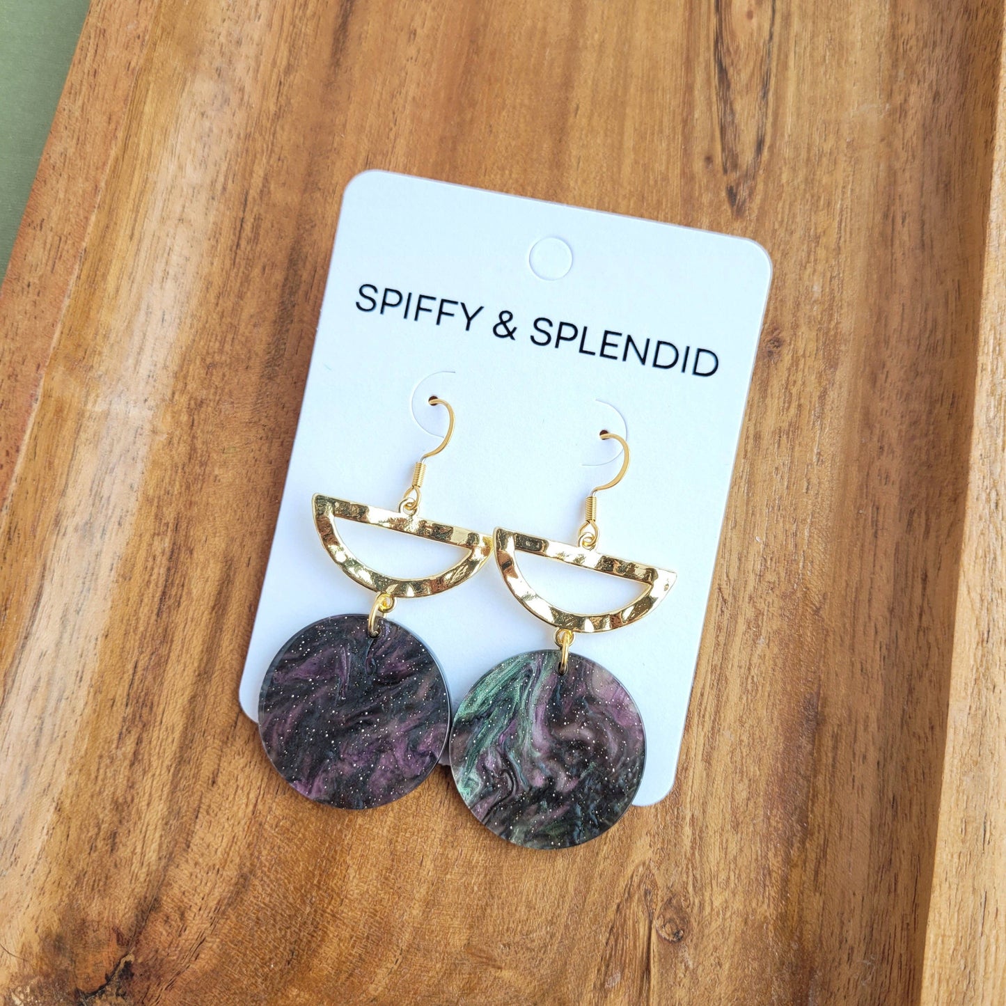 Natasha Earrings - Forrest Shimmer