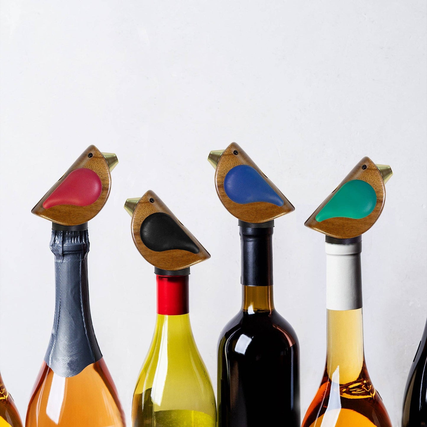 Songbird Specialties® "Singing" Wine Bottle Pourer, Blue