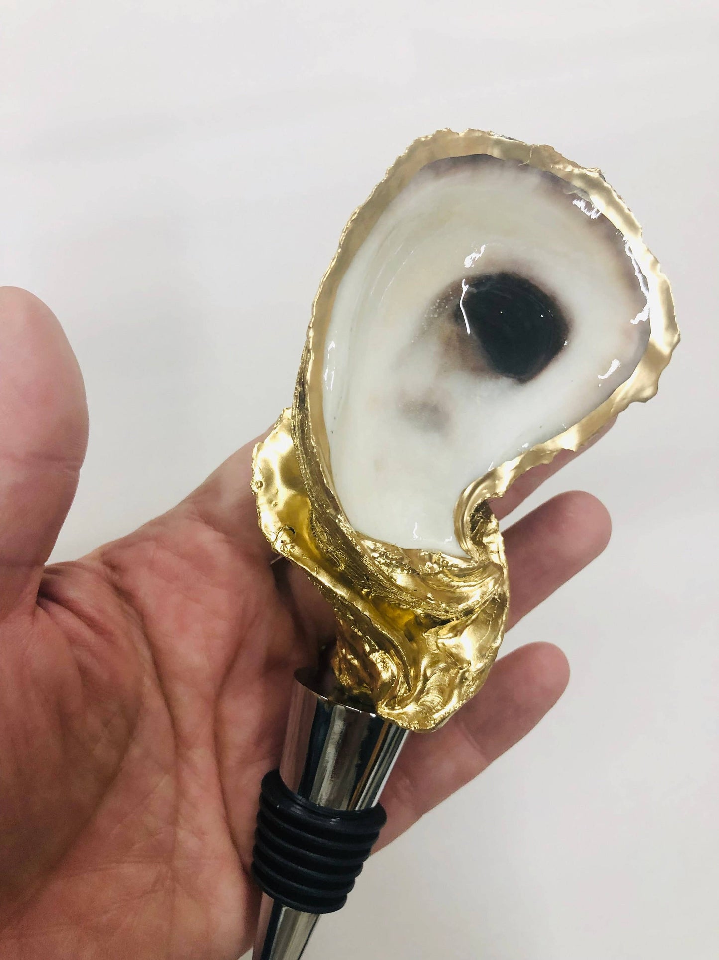 Oyster Wine Stopper--Octopus Print