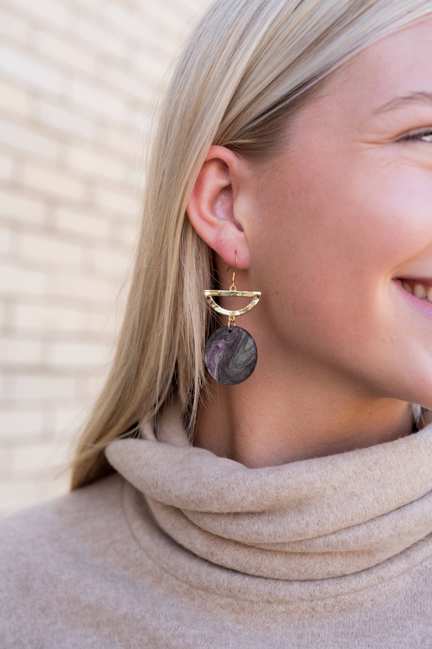 Natasha Earrings - Forrest Shimmer