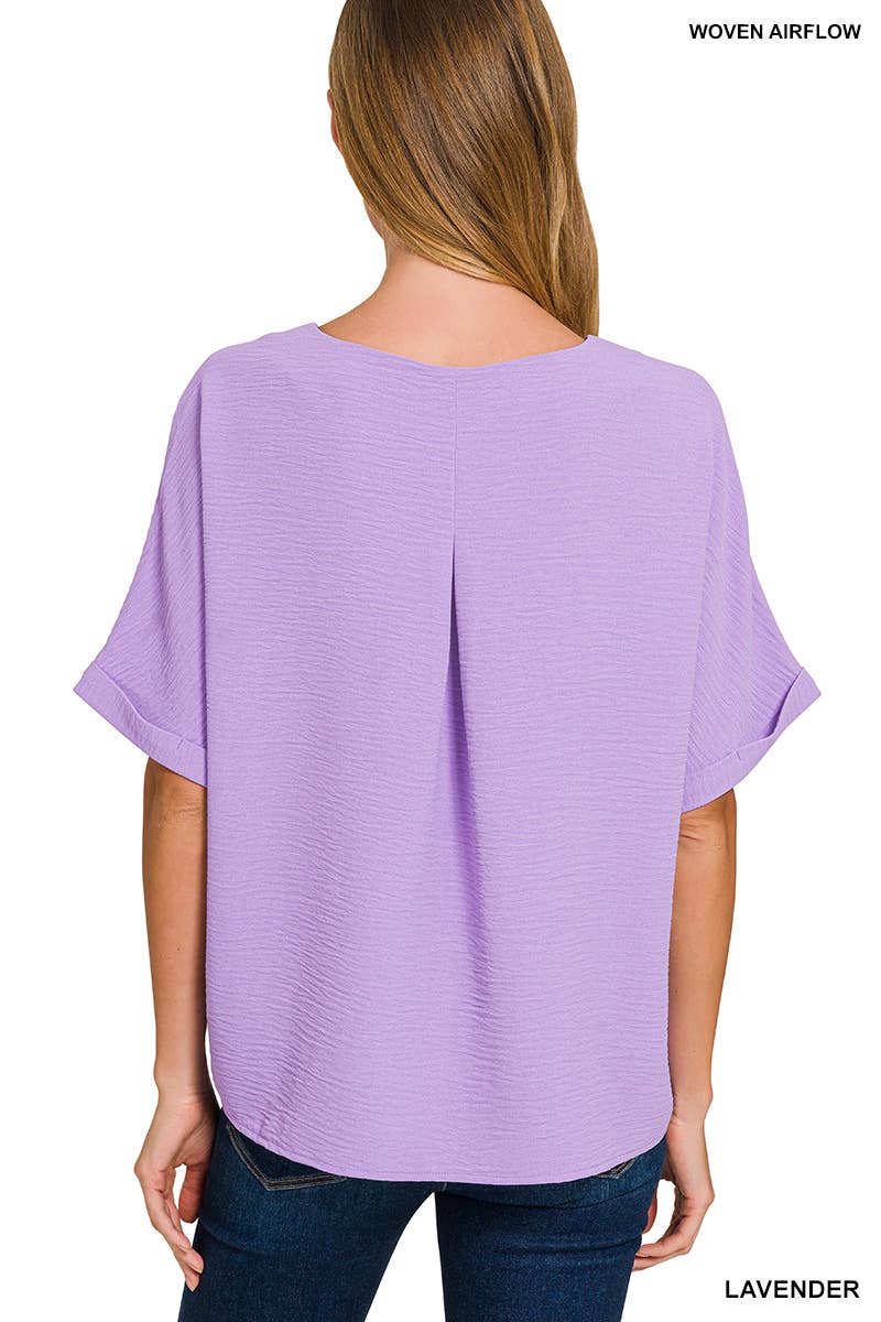 Woven Airflow Top & Shorts Set