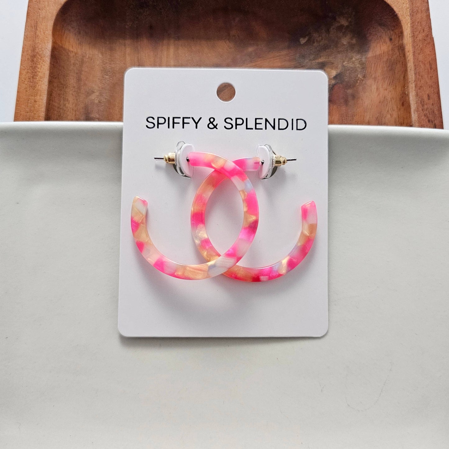 Camy Hoops - Tropical Pink
