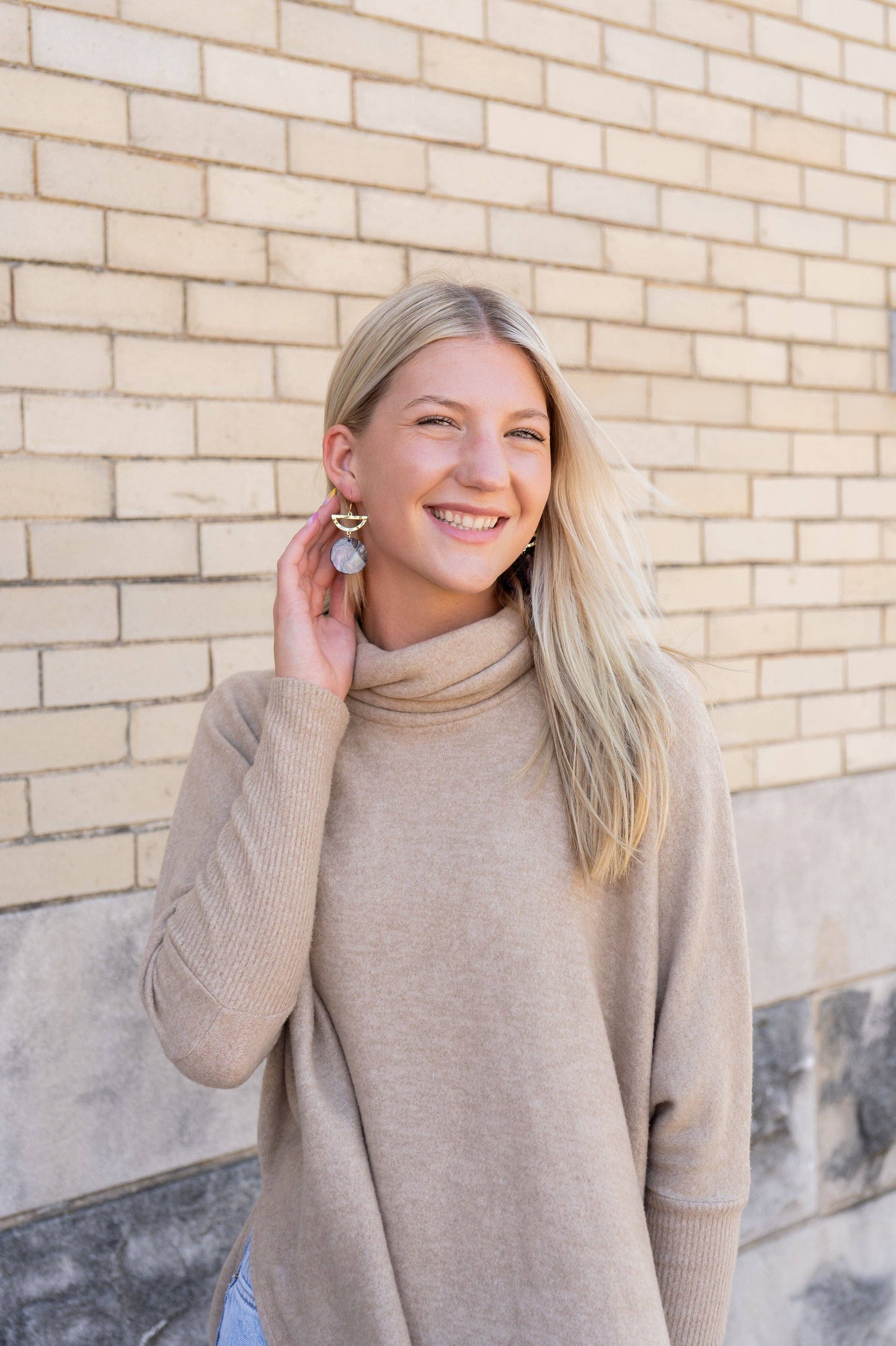 Natasha Earrings - Forrest Shimmer