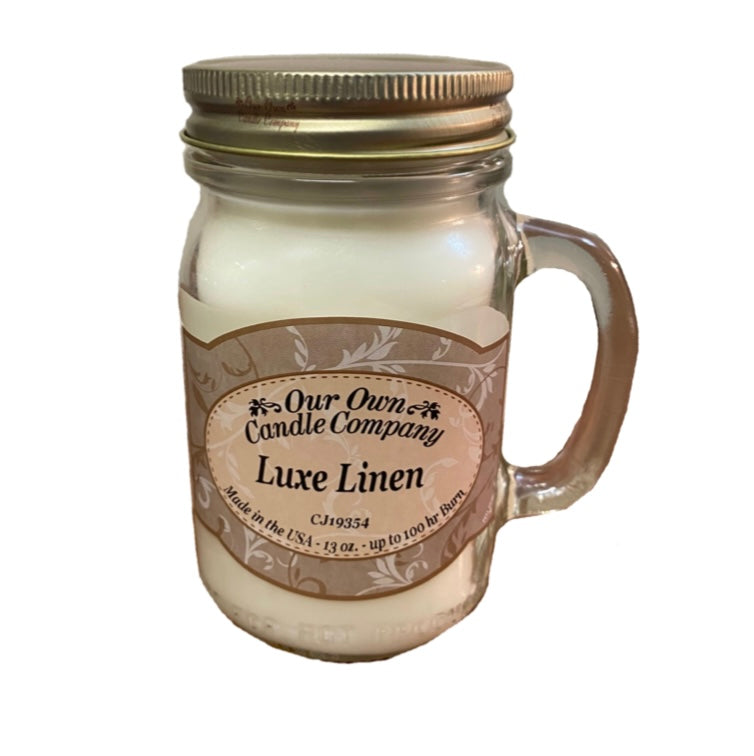 Our Own Candle Company Candles 13oz Mason Jars (multiple varieties)