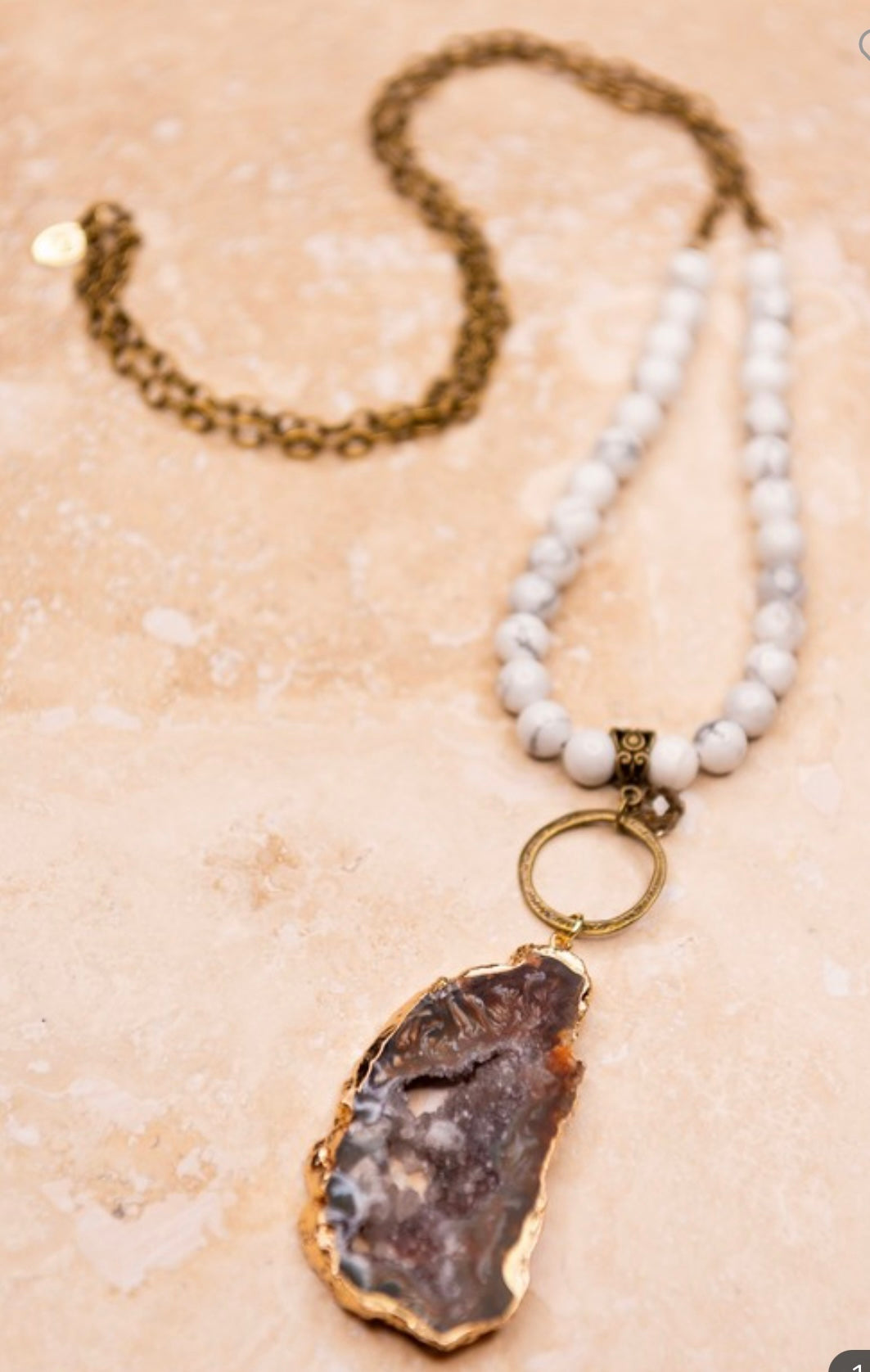 Carley Necklace White