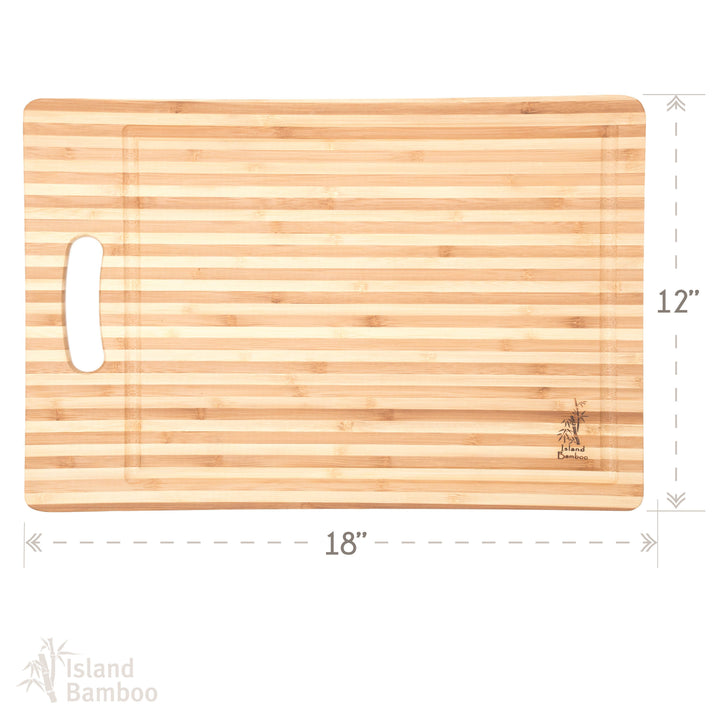 Honey Stripe Carving Board with Handle &amp; Gravy Groove