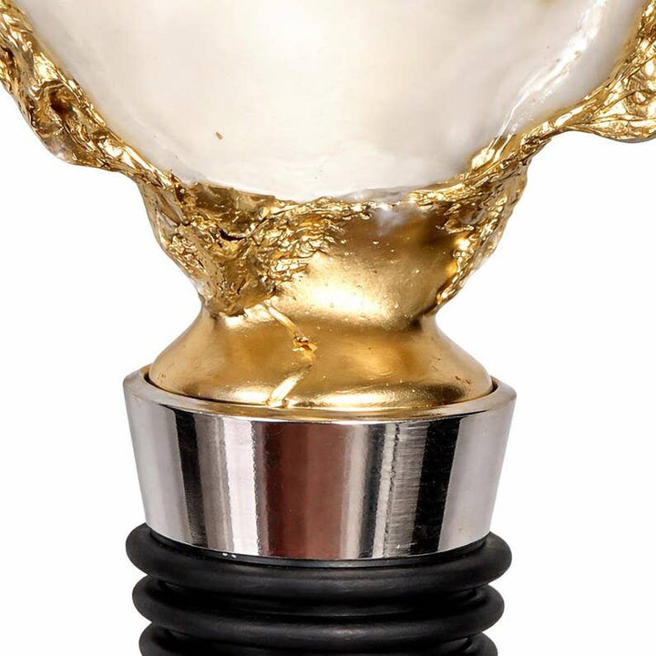 Wedges and Wine Oyster Shell Wine Stopper