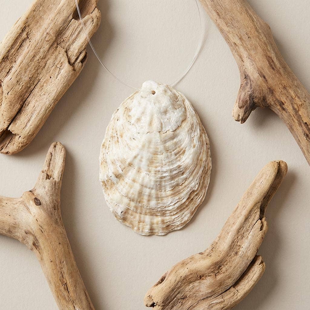 Palm Tree Oyster Ornament|Gold