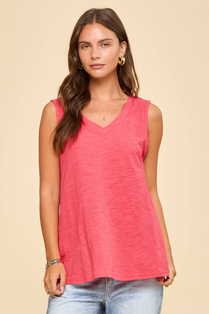 V-Neck Cotton Top