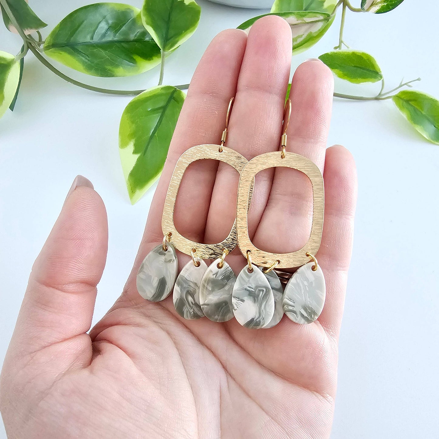 Ophelia Earrings - Sage