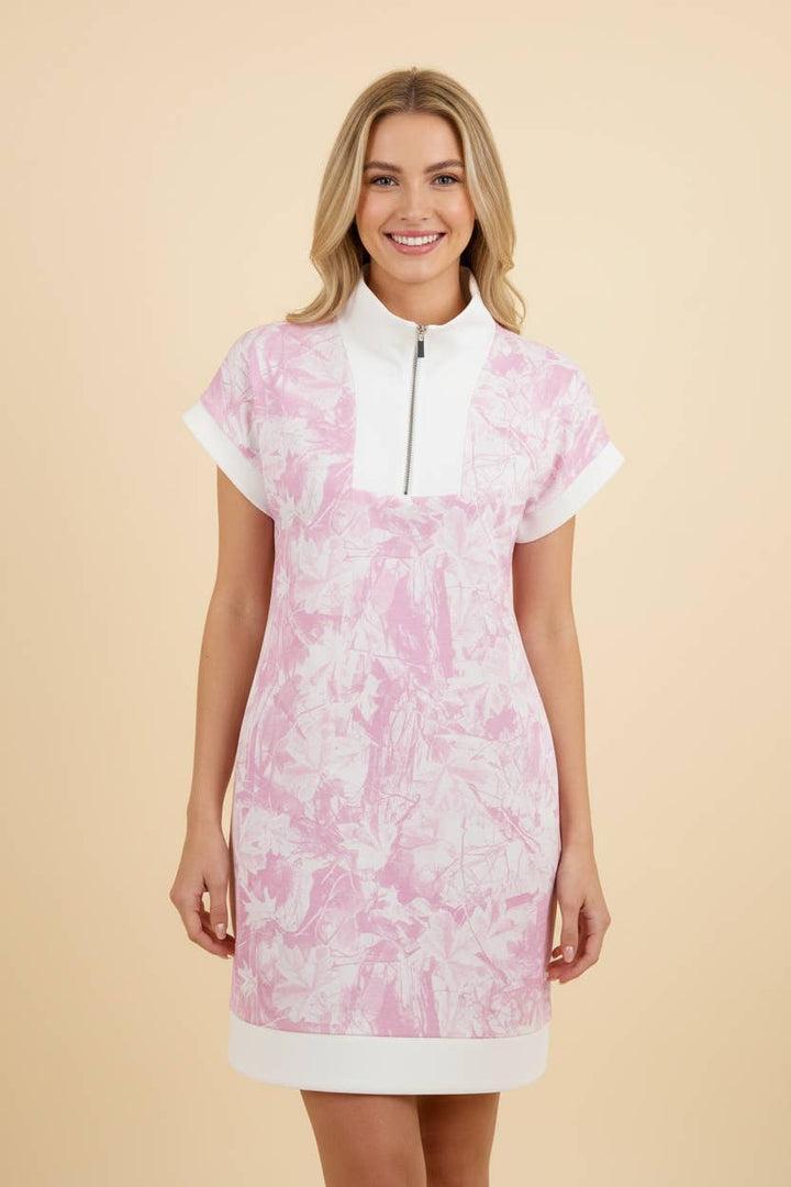 Pink Leaf Dress