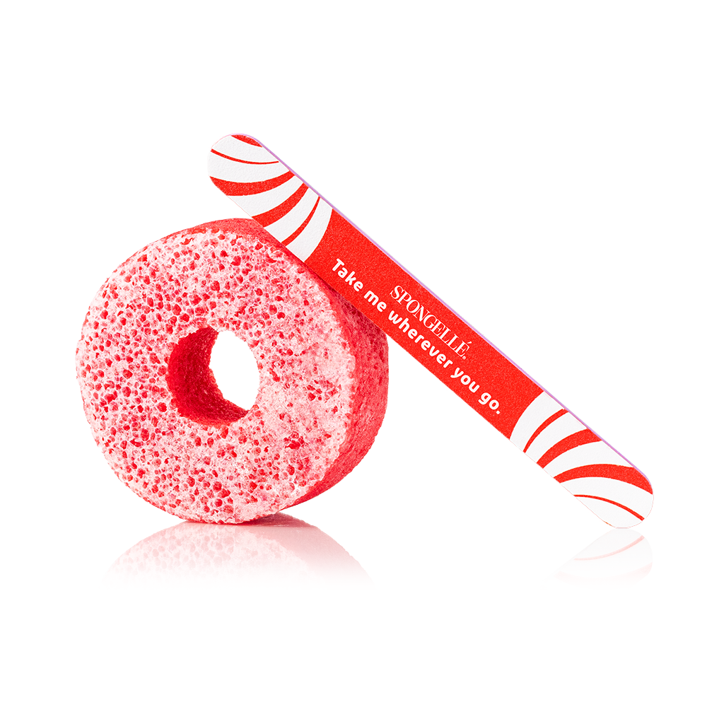 Candy Cane Holiday PediPOP Pedi Buffer & Nail File Christmas 2025