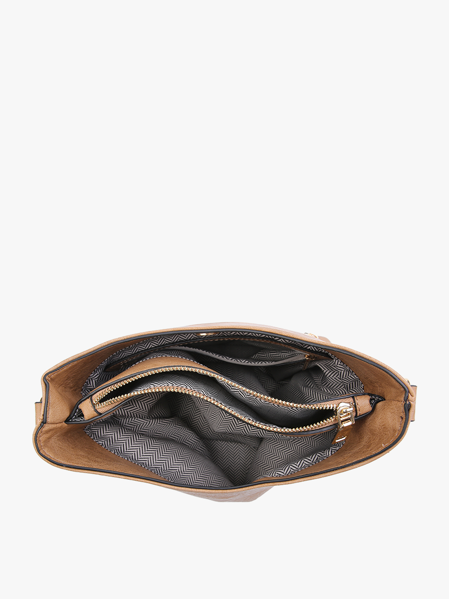 Emma 3 Compartment Crossbody w/ Snap Closure