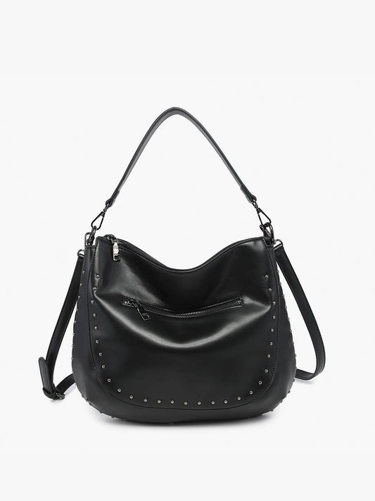 Aurelia Studded Hobo w/ Crossbody Strap
