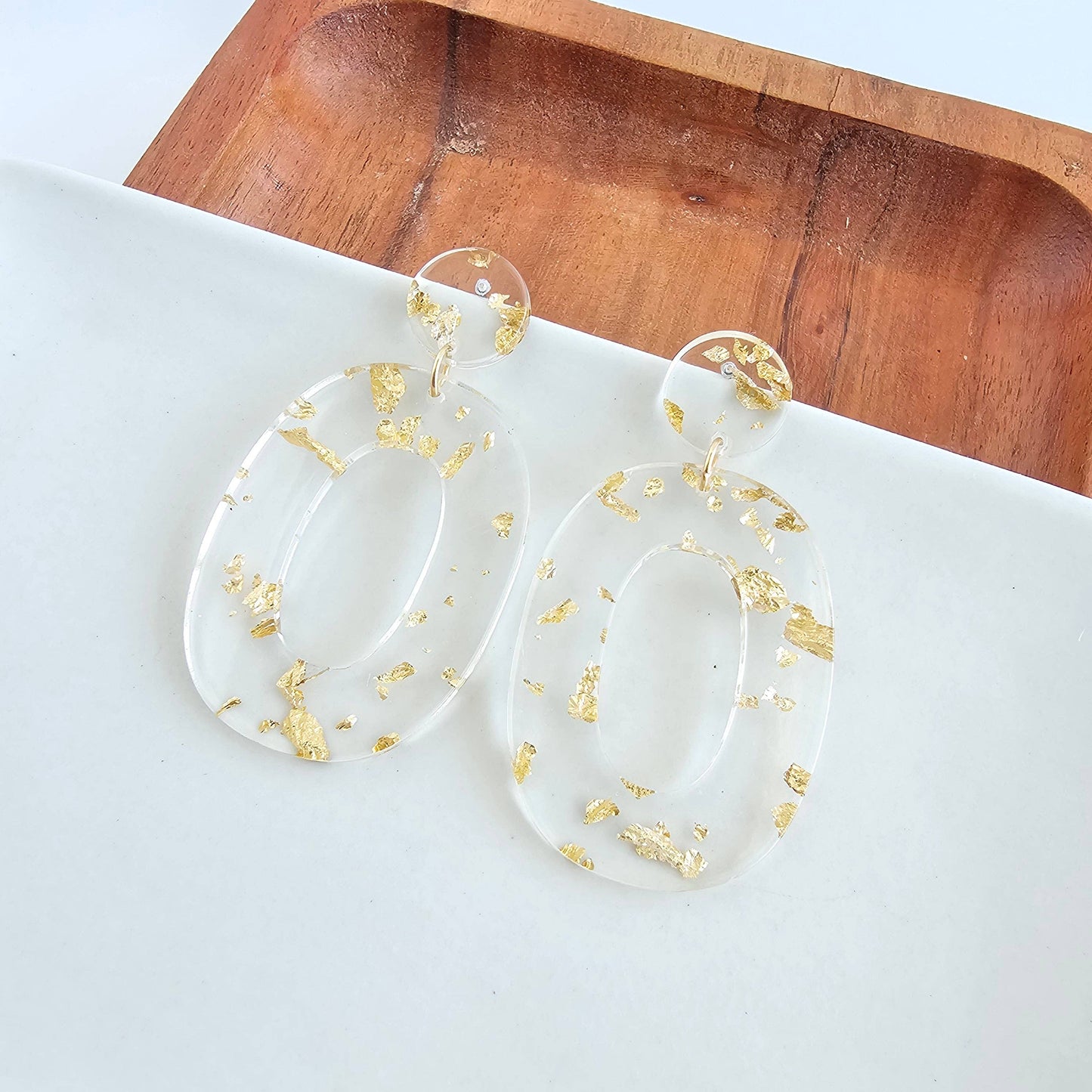 Sloan Earrings - Gold Foil // Holiday, Christmas