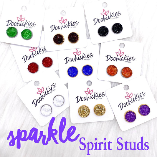 12mm Sparkle Spirit Studs -Earrings