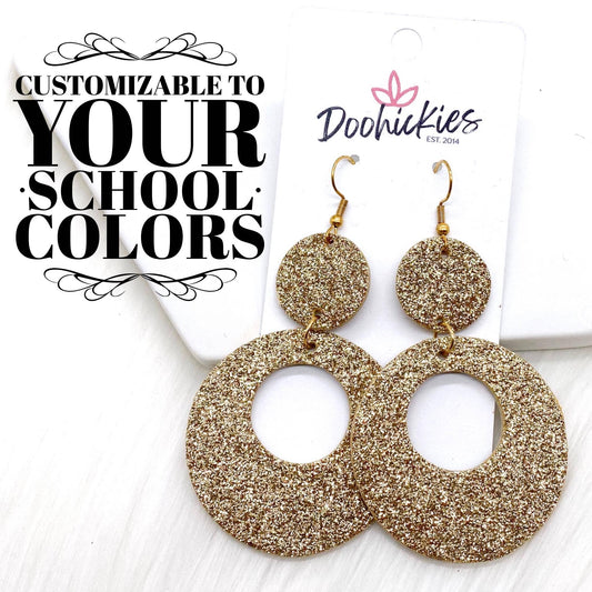 2.5" Spirit Glitter Double O's -Earrings