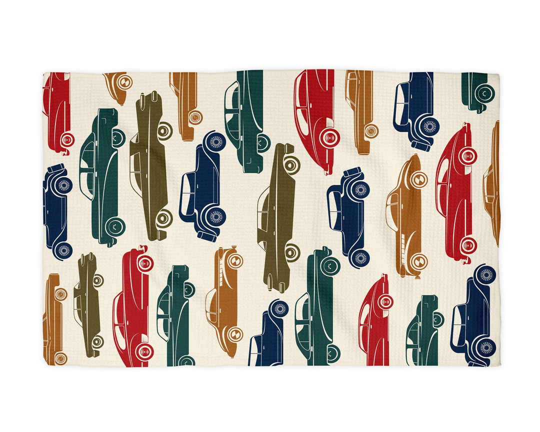 Vintage Car Retro Antique Classic Garage Kitchen Towel