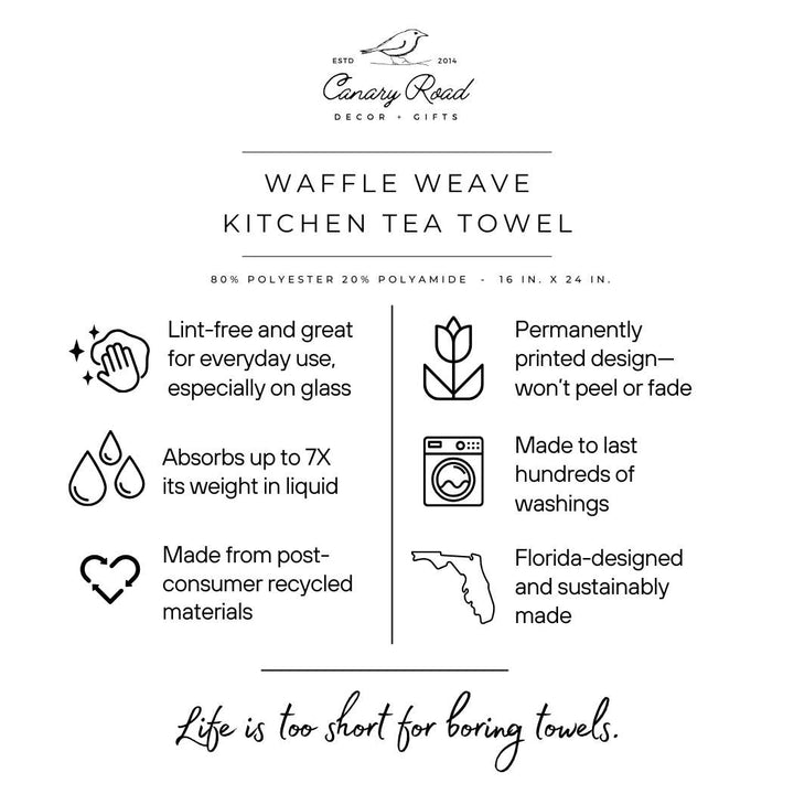 Floral Kitchen Flower Bloom Towel