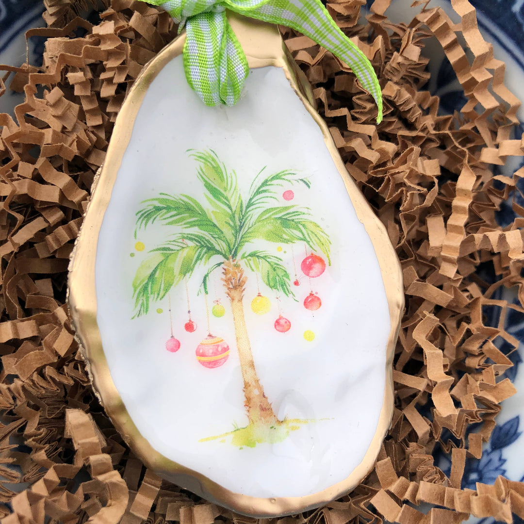 Oyster Ornament | Christmas Palm | Tropical Christmas Tree