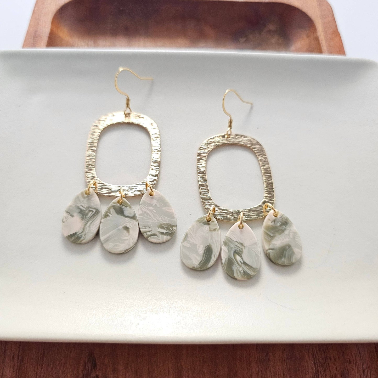 Ophelia Earrings - Sage