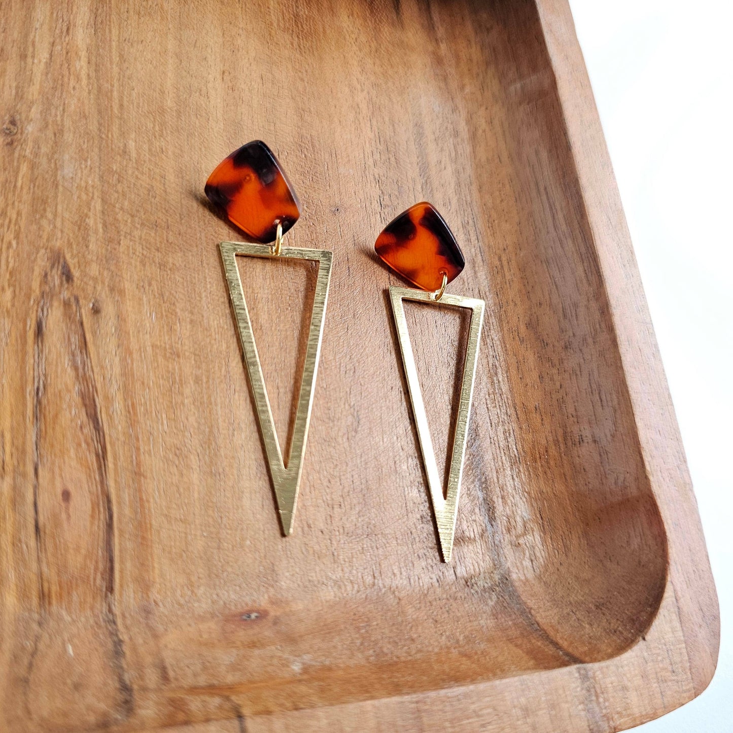 Tinley Earrings - Sedona Tortoise