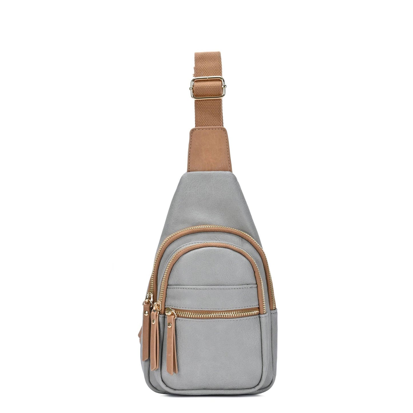 Tasha Multi Zip Compartment Sling Bag