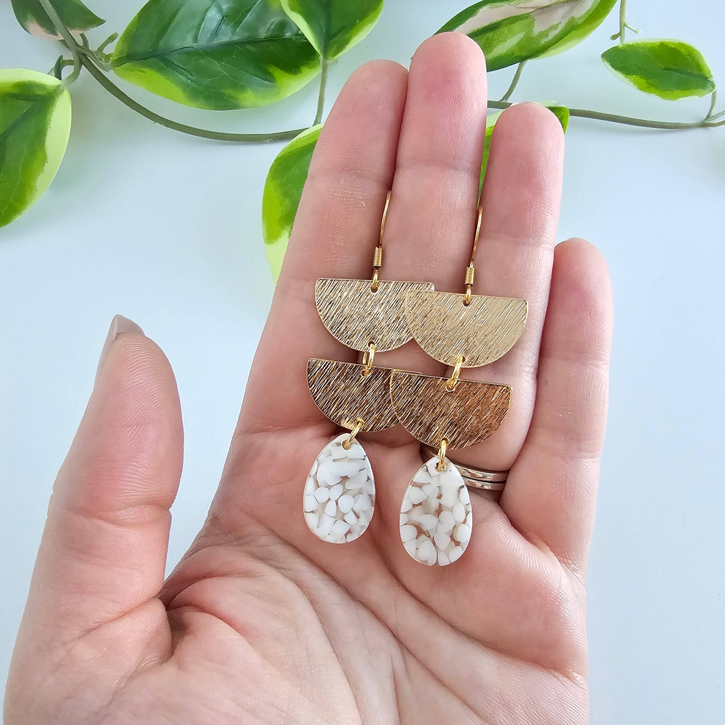 Aria Earrings - Pebble // Spring, Summer