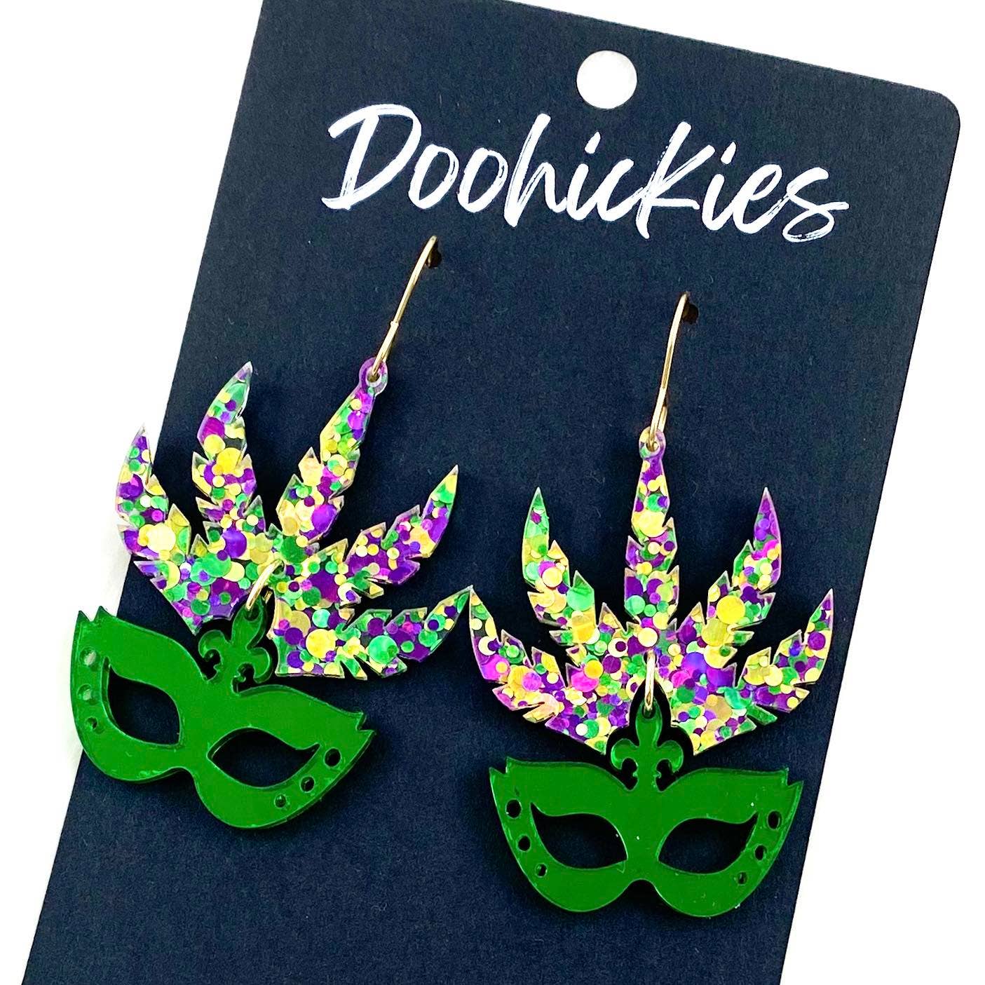 Mardi Gras Mask Earrings