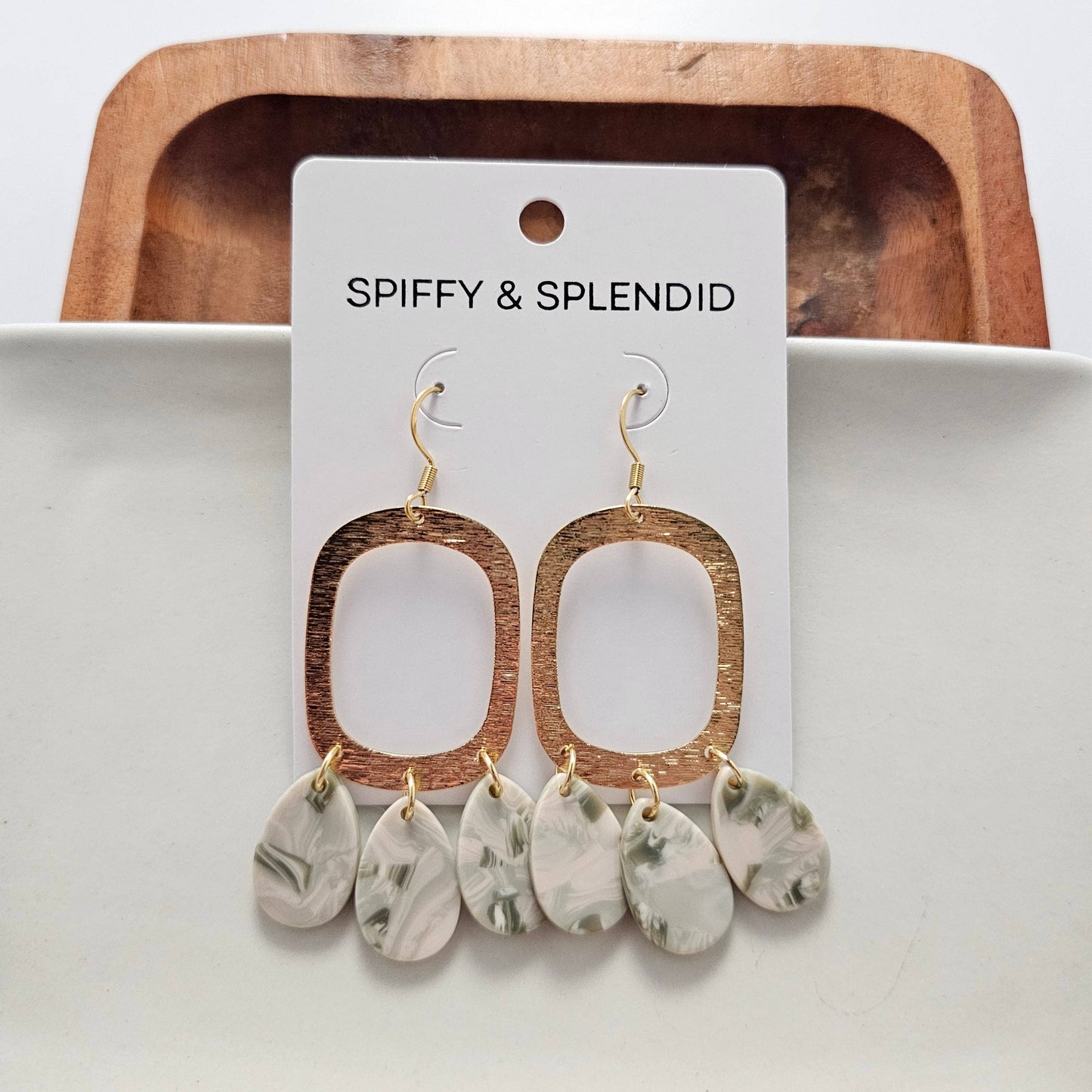 Ophelia Earrings - Sage