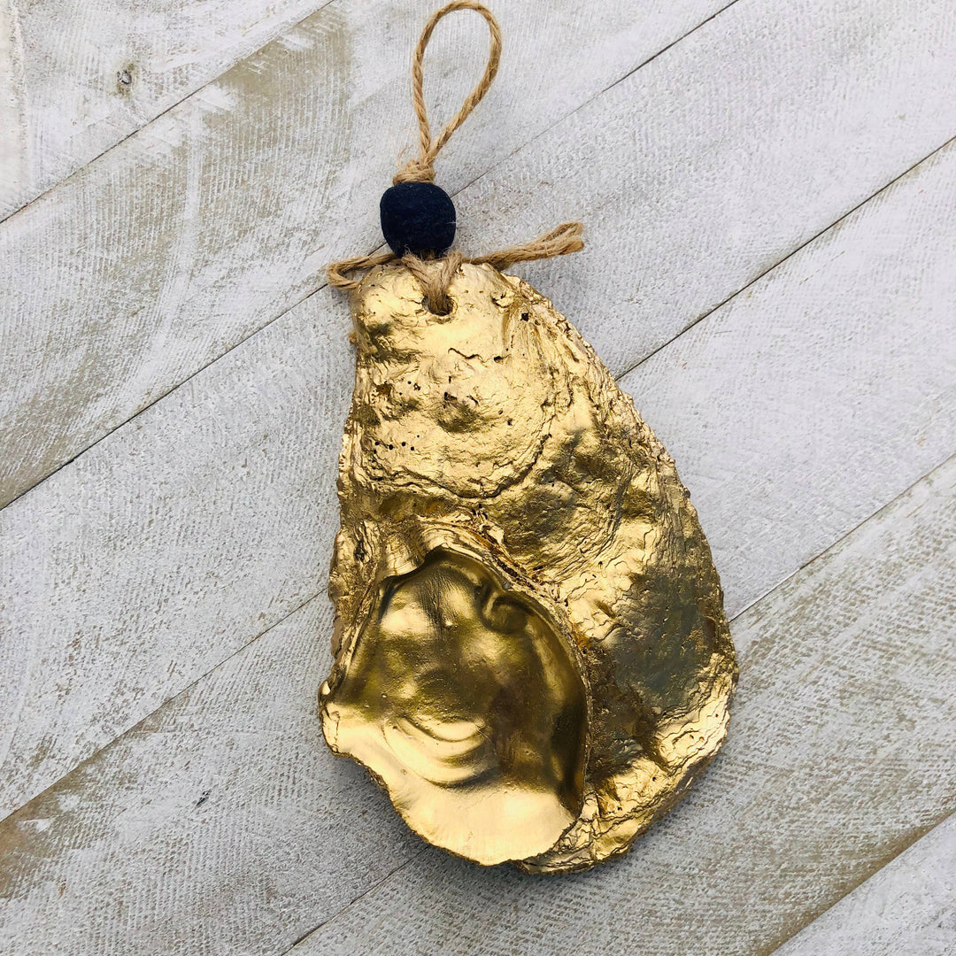 Decoupage Oyster Ornament | White Sailboat
