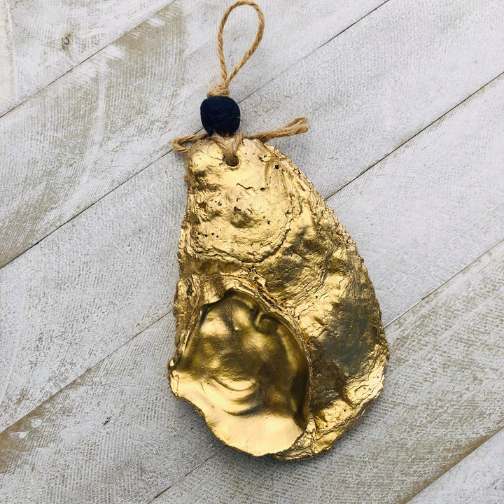 Decoupage Oyster Ornament | White Sailboat
