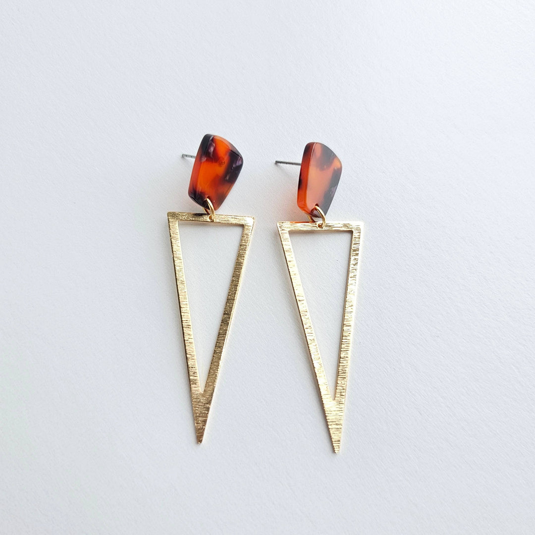 Tinley Earrings - Sedona Tortoise