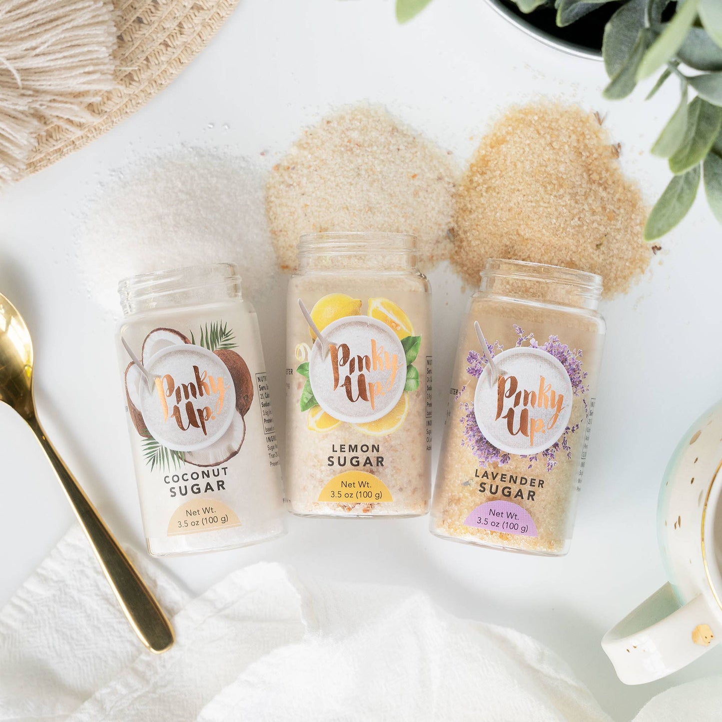 Lemon Sugar 3.5oz Glass Jar