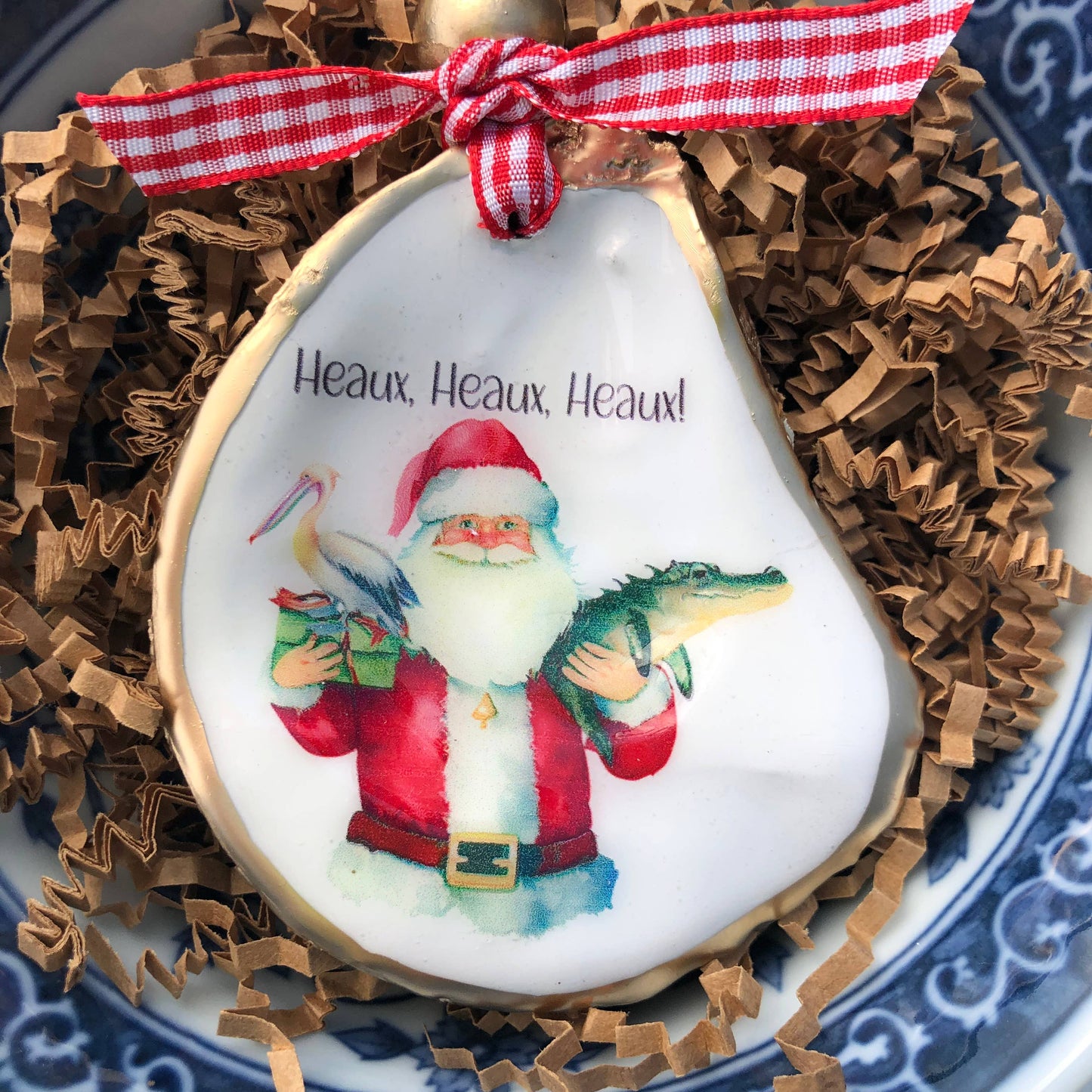 Oyster Ornament | Cajun Santa | Cajun Christmas