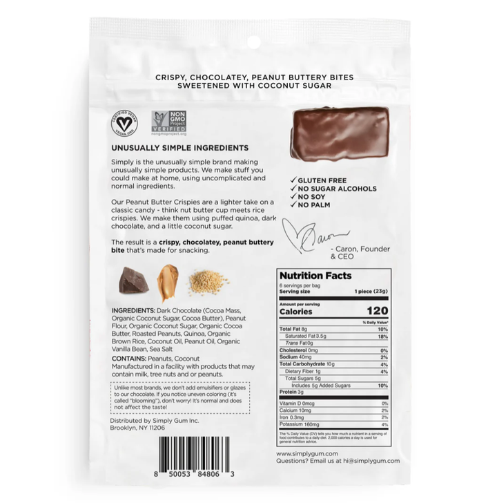 Peanut Butter Crispies (4.7 oz Bags) | Pack of Six
