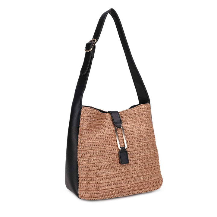 Arla Straw Hobo Tote