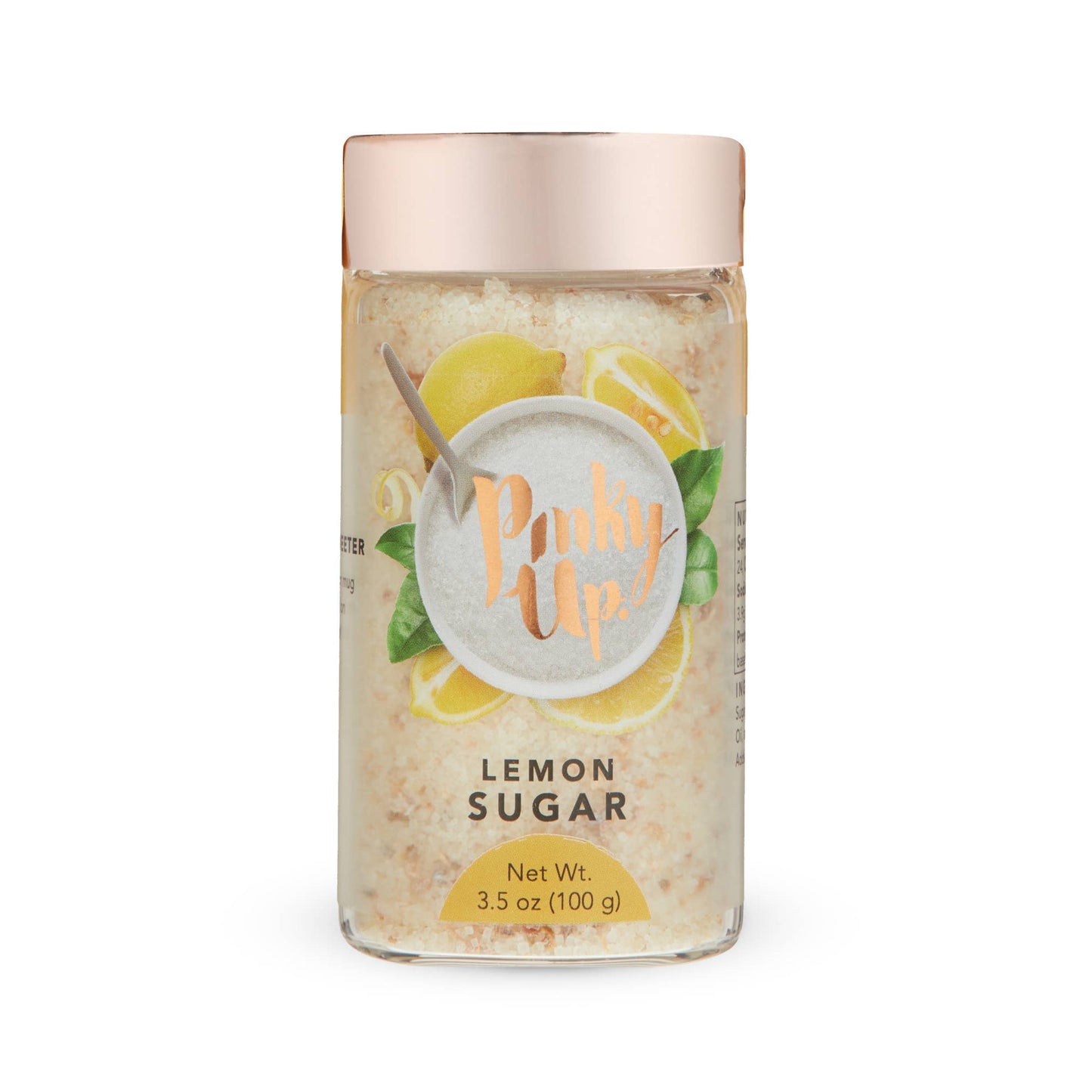 Lemon Sugar 3.5oz Glass Jar