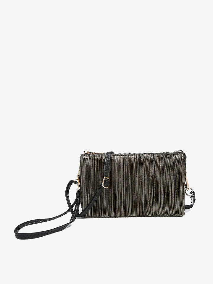 Riley Shimmer Stripe 3 Compartment Crossbody | M013SHST
