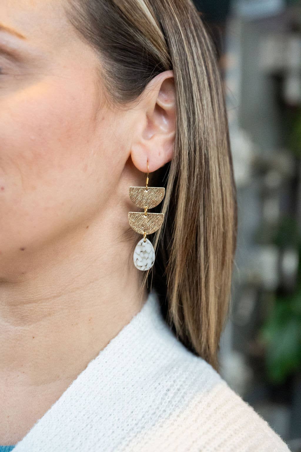 Aria Earrings - Pebble // Spring, Summer