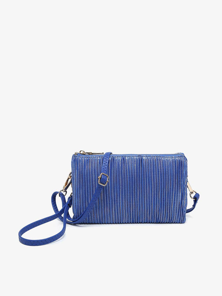 Riley Shimmer Stripe 3 Compartment Crossbody | M013SHST