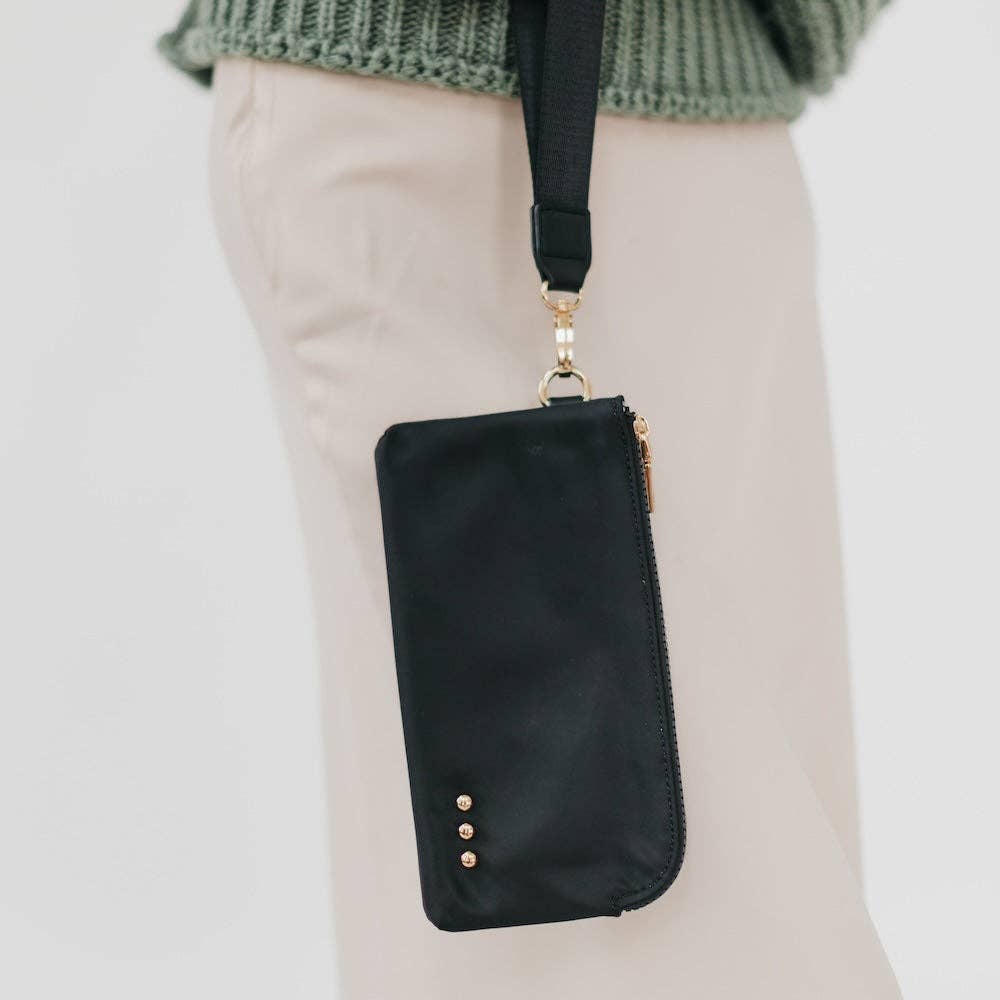 Cove Double Zip Nylon Wristlet Wallet Wholesale