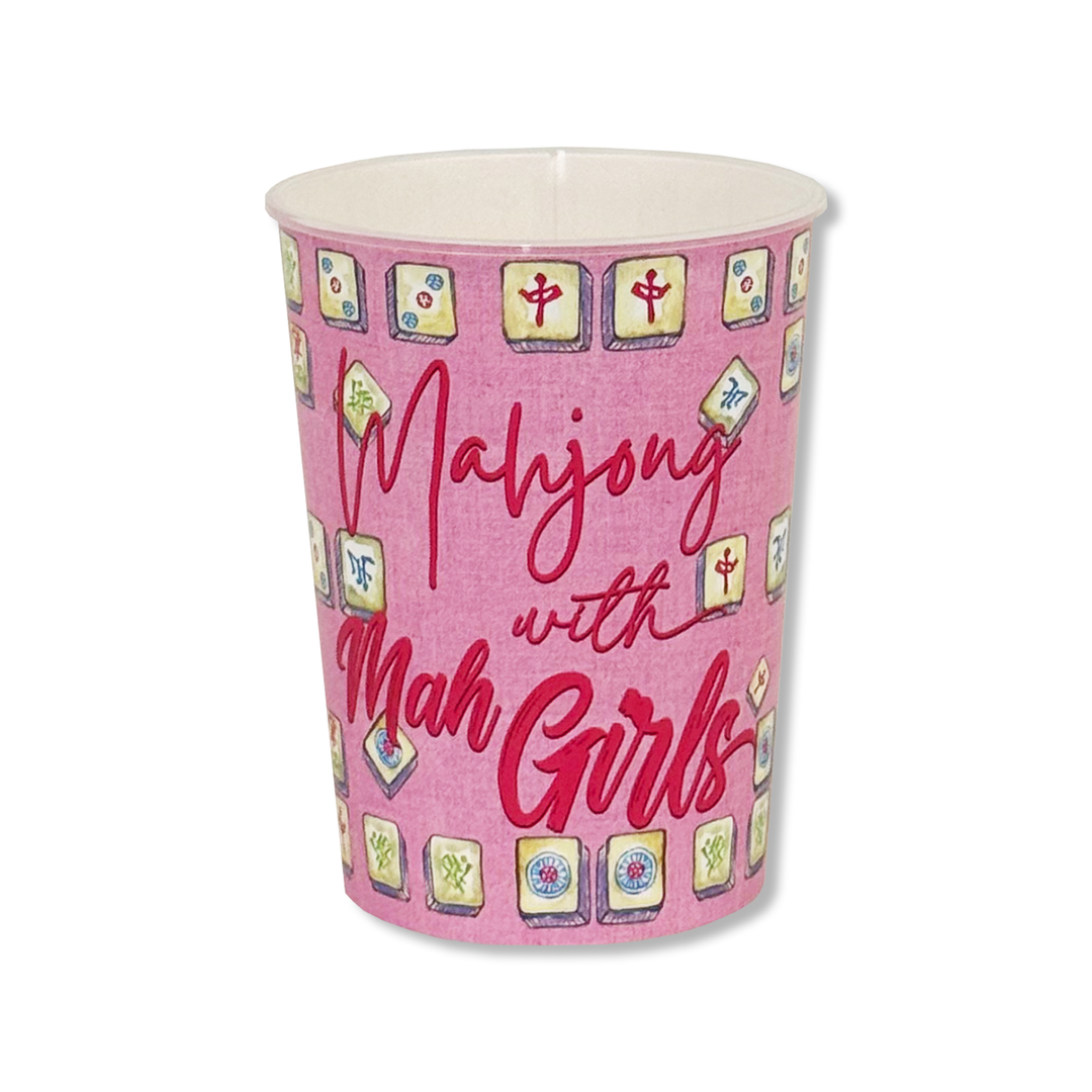 Mahjong with Mah Girls Party Cups