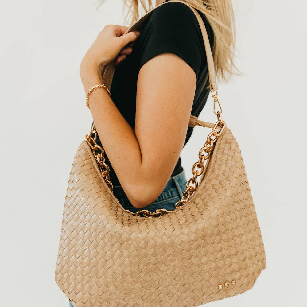Sienna Slouchy Woven Shoulder Bag - NEW COLORS!
