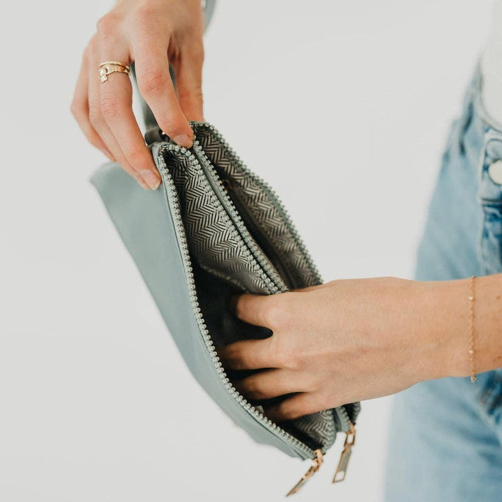 Cove Double Zip Nylon Wristlet Wallet Wholesale