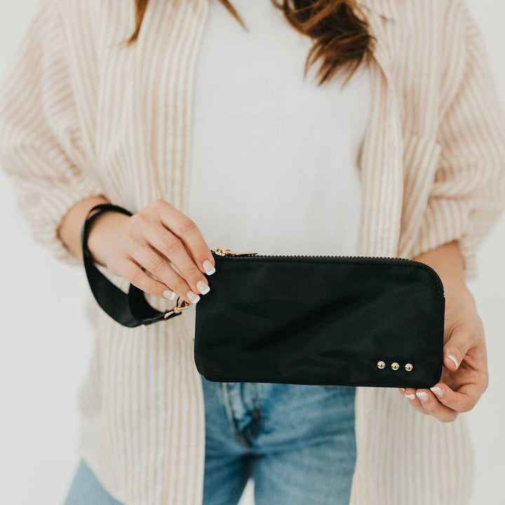 Cove Double Zip Nylon Wristlet Wallet Wholesale