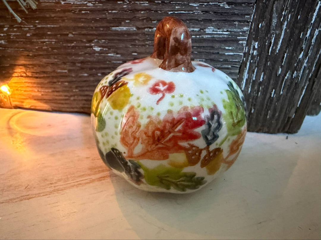 Polish Pottery Mini Pumpkin