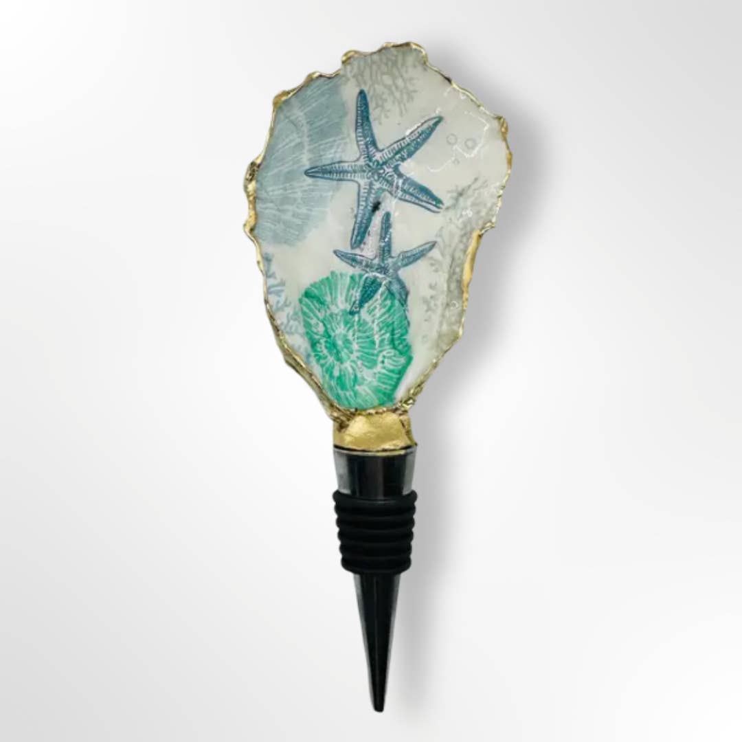Starfish Shell Oyster Shell Wine Stopper
